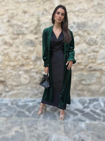 Kimono Terciopelo Verde