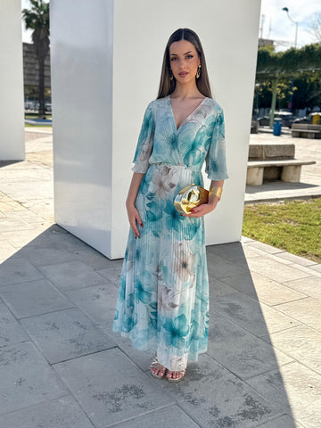 Vestido Úrsula Verde Agua