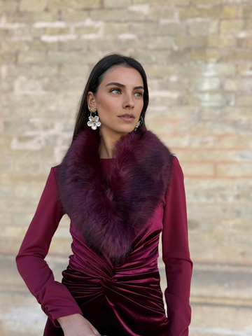 Cuello Sierra Burdeos