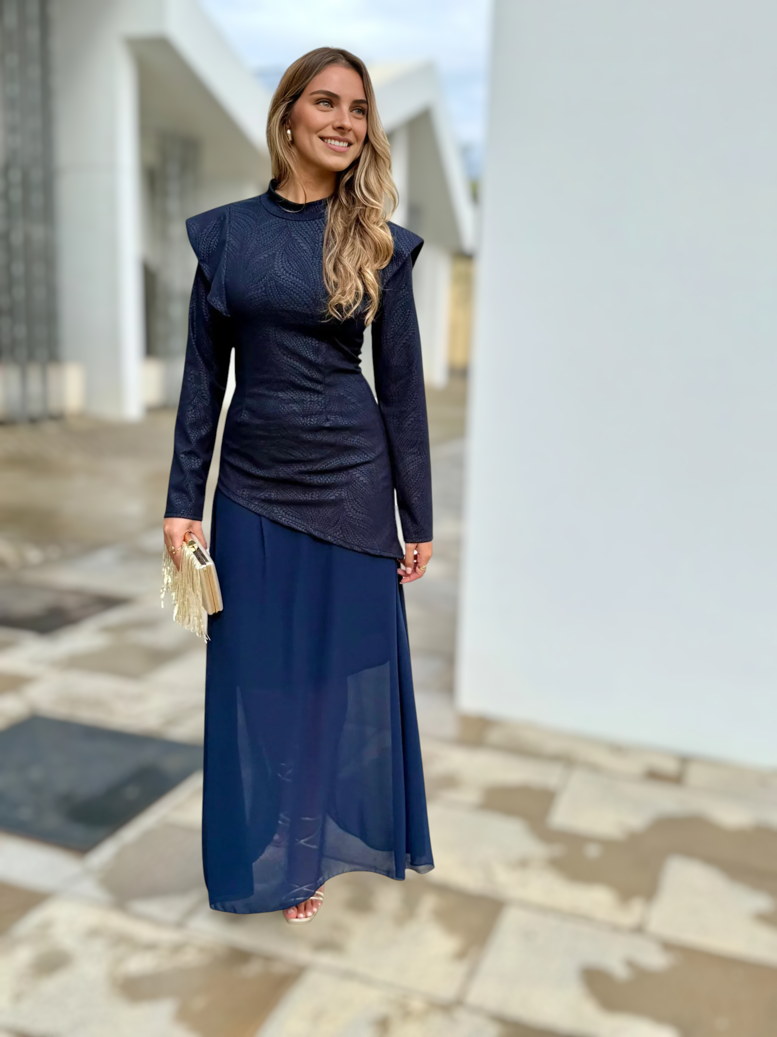 Conjunto Amparo Azul Marino