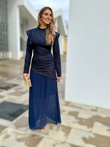 Conjunto Amparo Azul Marino