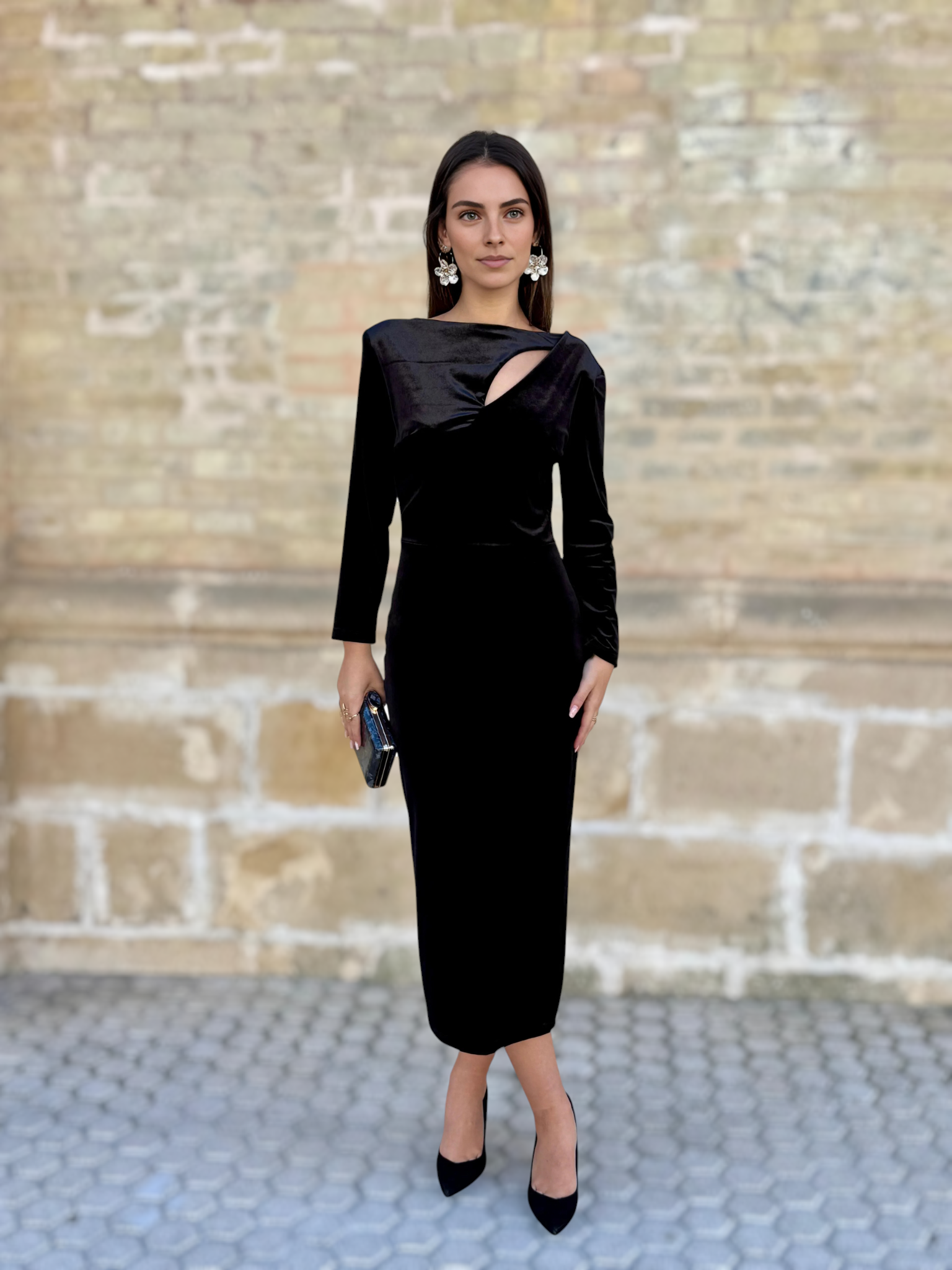 Vestido Sol Negro/Plata