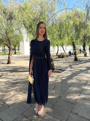 Vestido Nieves Azul Marino
