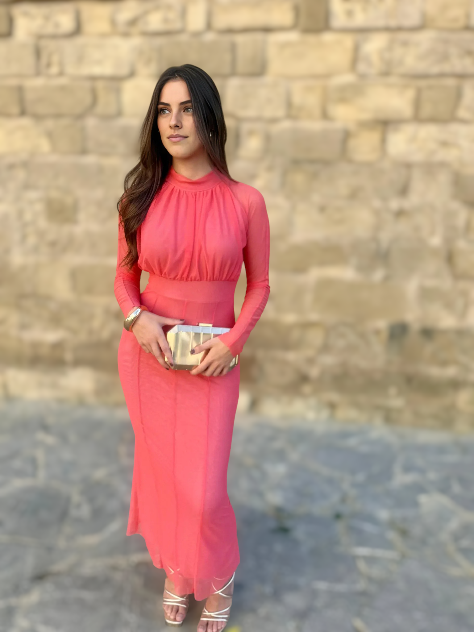 Vestido Carla Coral