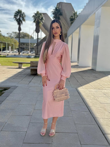 Vestido Valeria Rosa