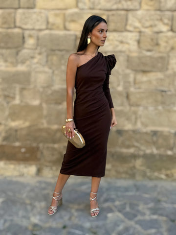 Vestido Rosario Marrón