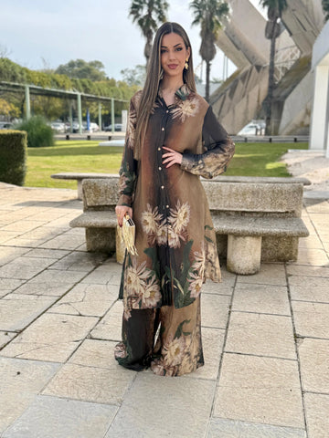 Conjunto Aria Marrón/Verde