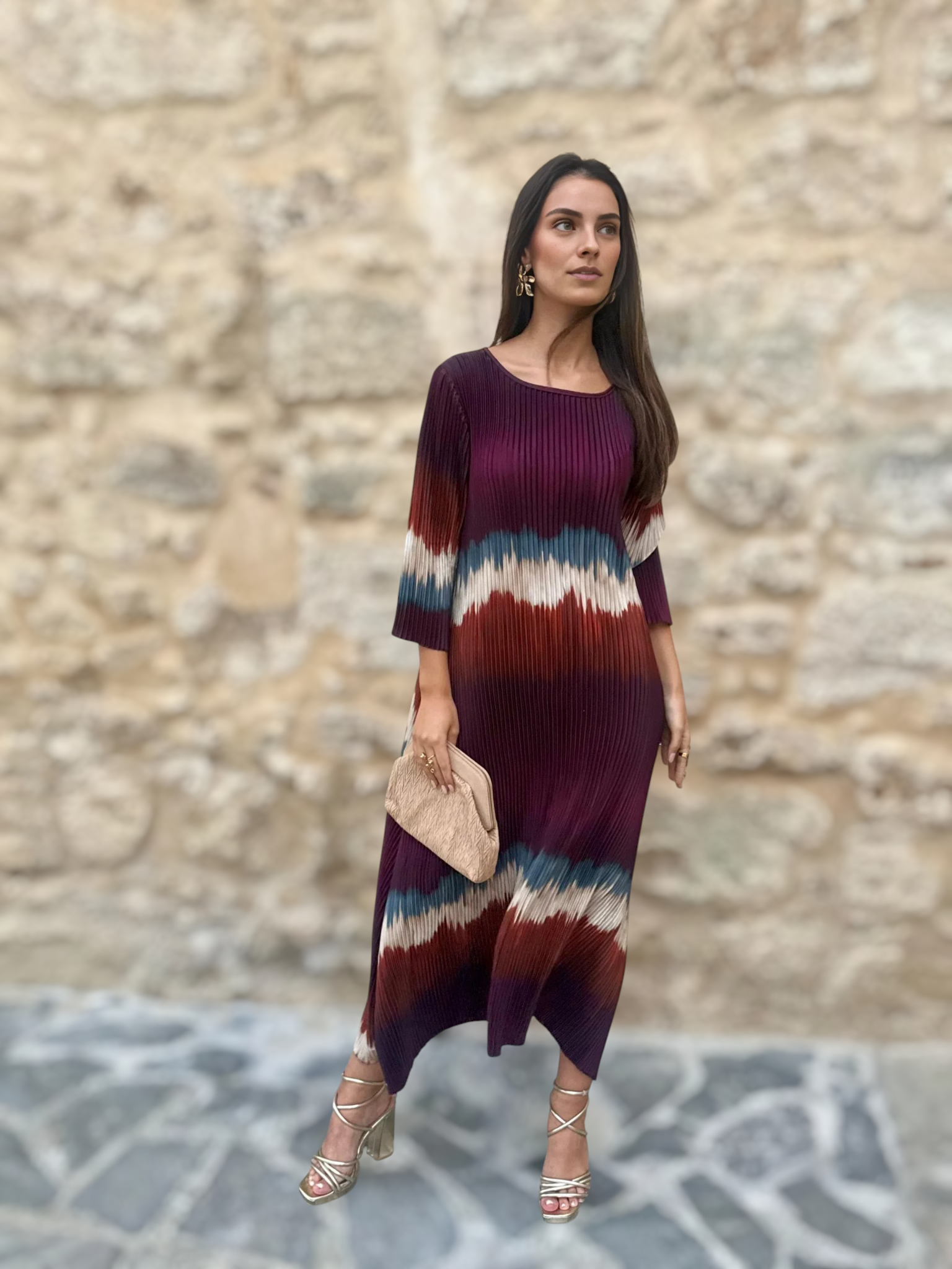 Vestido Pilar Berenjena