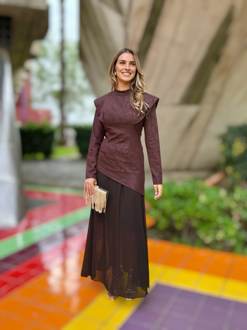 Conjunto Amparo Marrón Chocolate