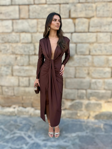 Vestido Marta Chocolate