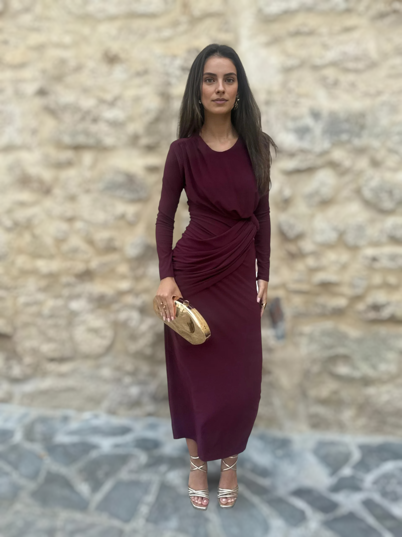 Vestido  Chloe Burdeos