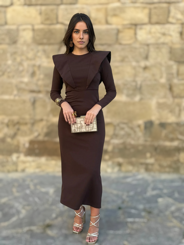 Vestido Inés Chocolate