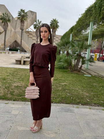 Conjunto Alana Marrón Chocolate