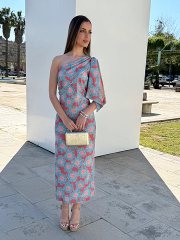 Vestido Eva Estampado Teja