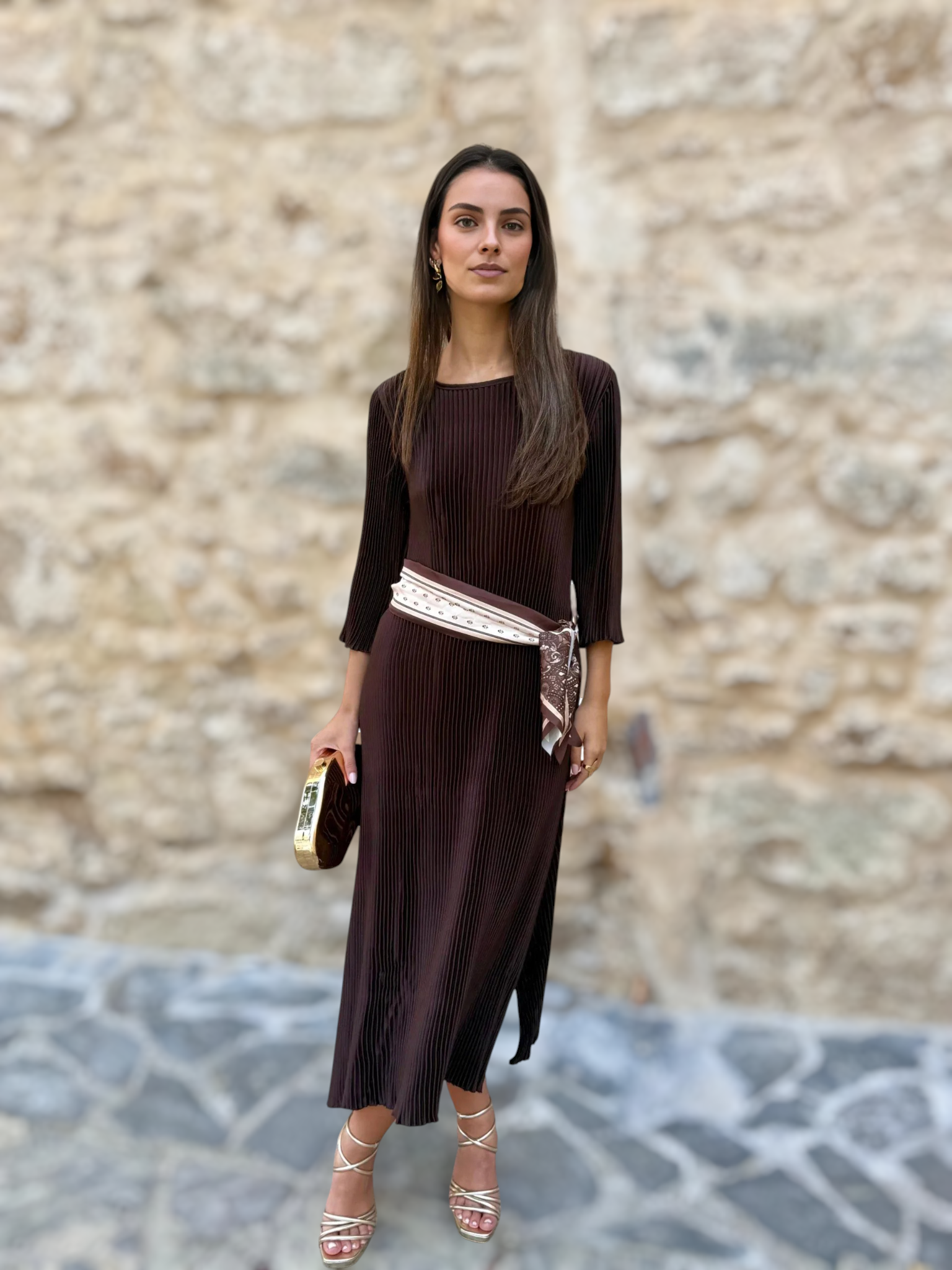 Vestido Pilar Chocolate