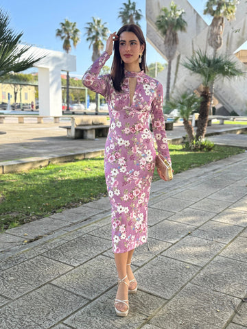 Vestido Alejandra Estampado Maquillaje