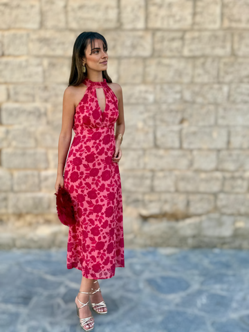 Vestido Gabriela Rosa/Burdeos