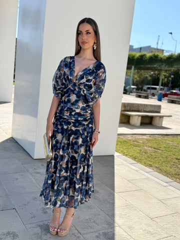 Vestido Yadhira Azul Marino