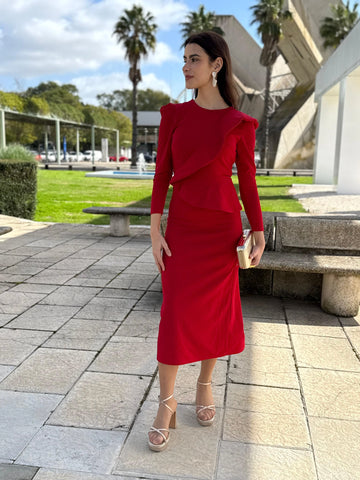 Vestido Aura Rojo