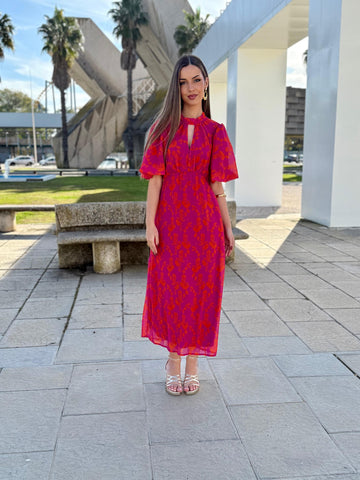 Vestido Sabrina Coral