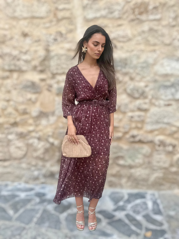 Vestido Paula Burdeos