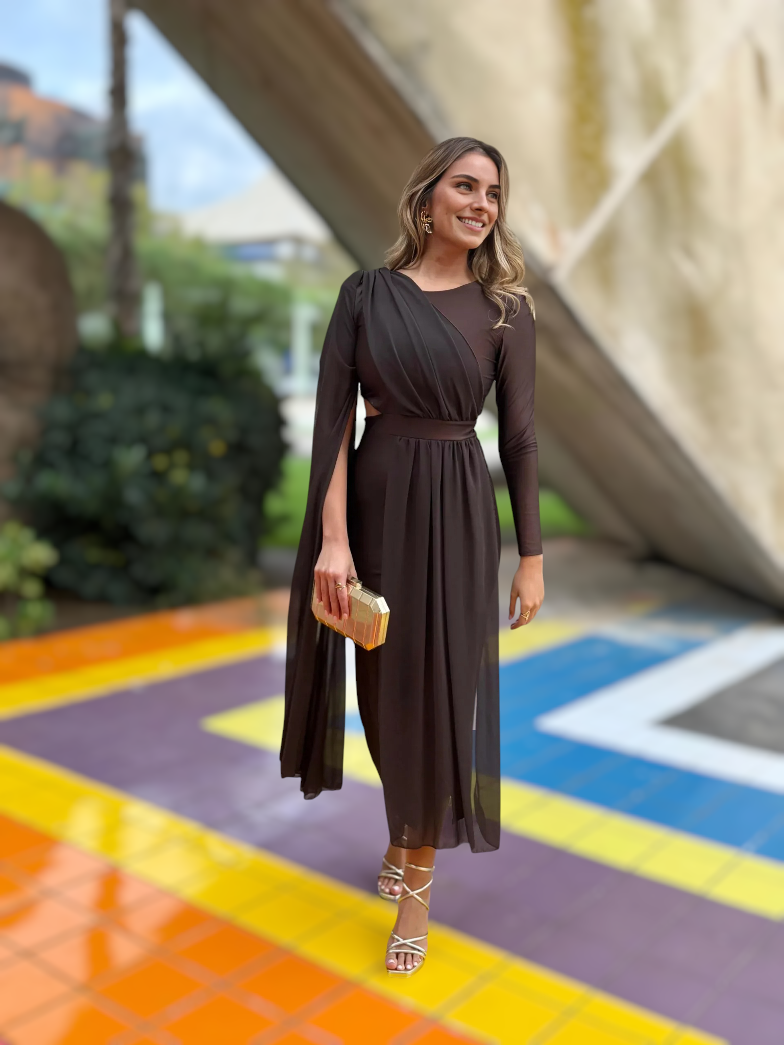 Vestido Nieves Marrón Chocolate