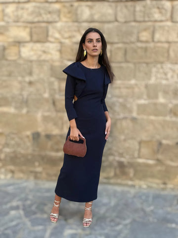 Vestido Cristina Azul Marino