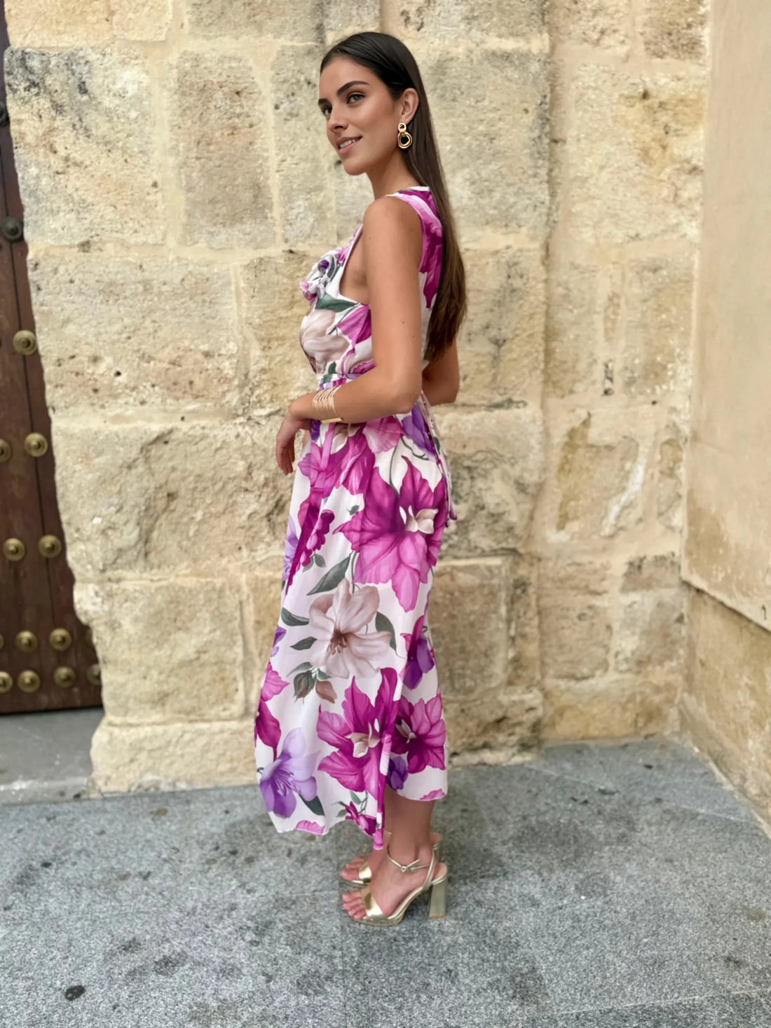 Vestido Beatriz Rosa Fucsia