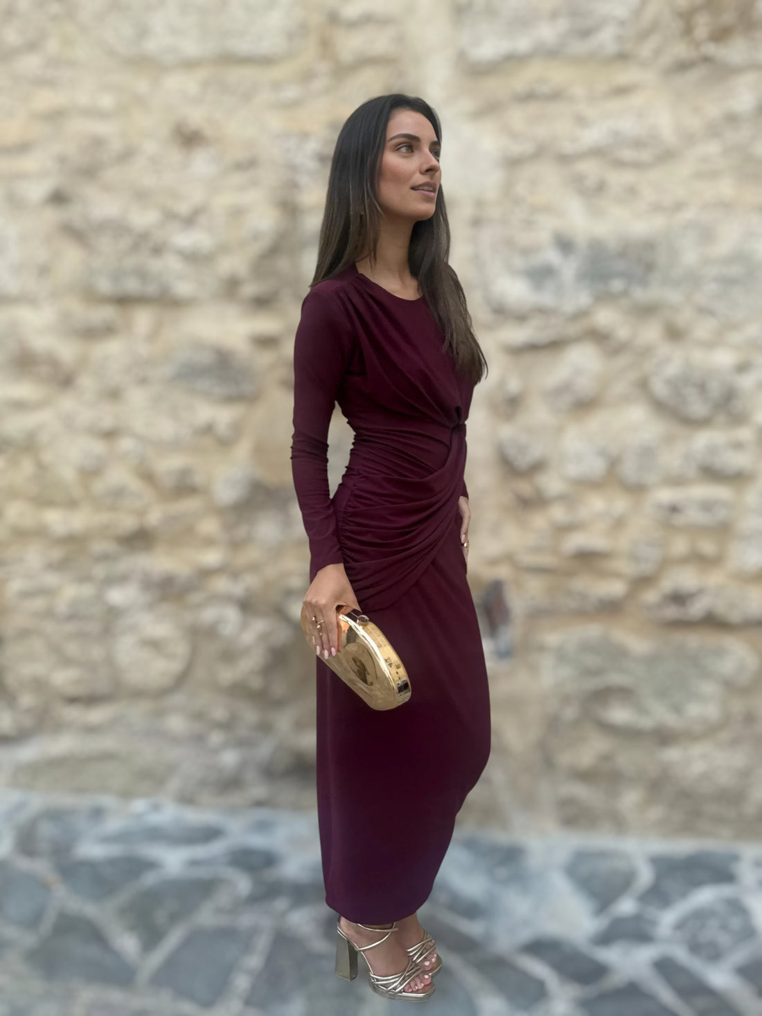 Vestido  Chloe Burdeos