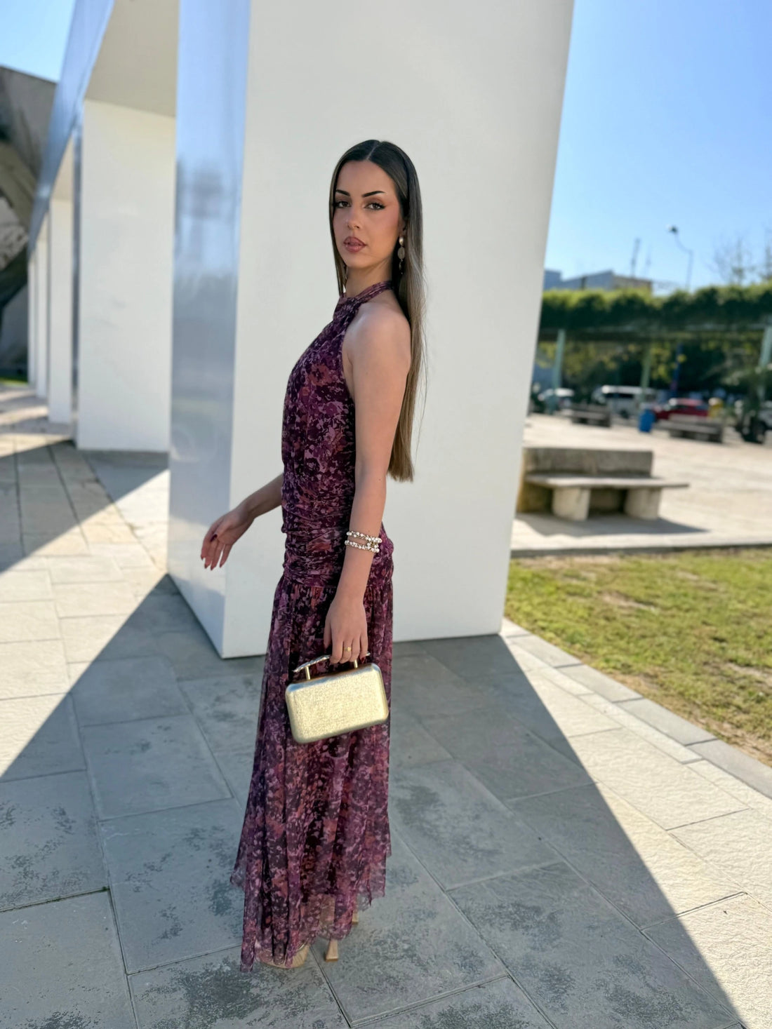 Vestido Sofía Buganvilla