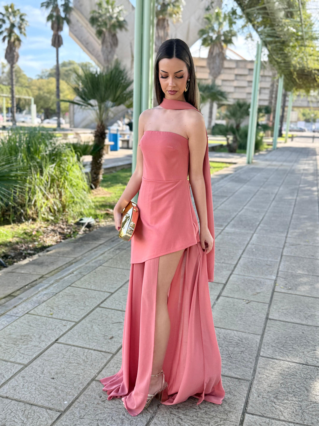 Vestido Valentina Melocotón