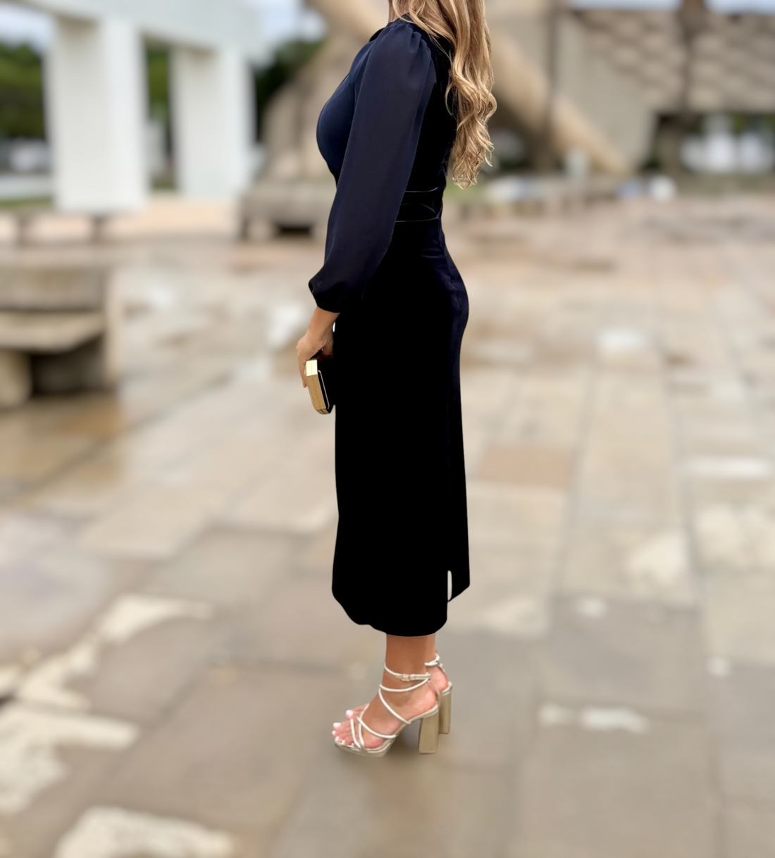 Vestido Encarnación Azul Marino