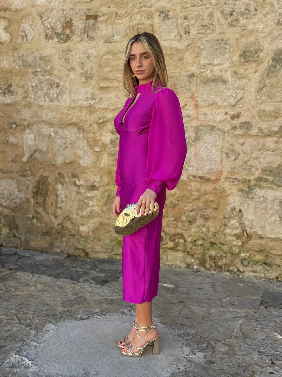 Vestido Valeria Magenta