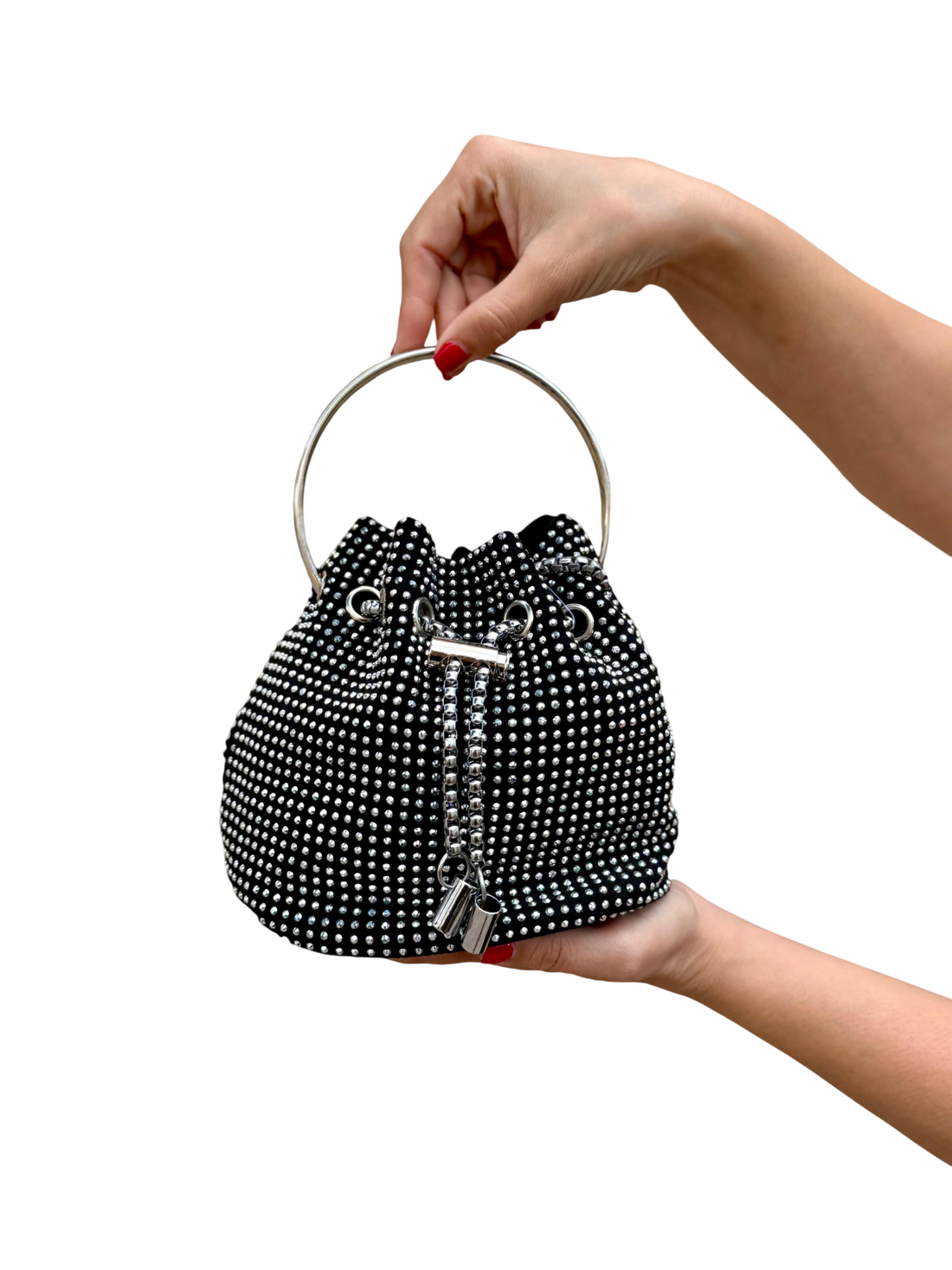 Limosnera Negro y Plata