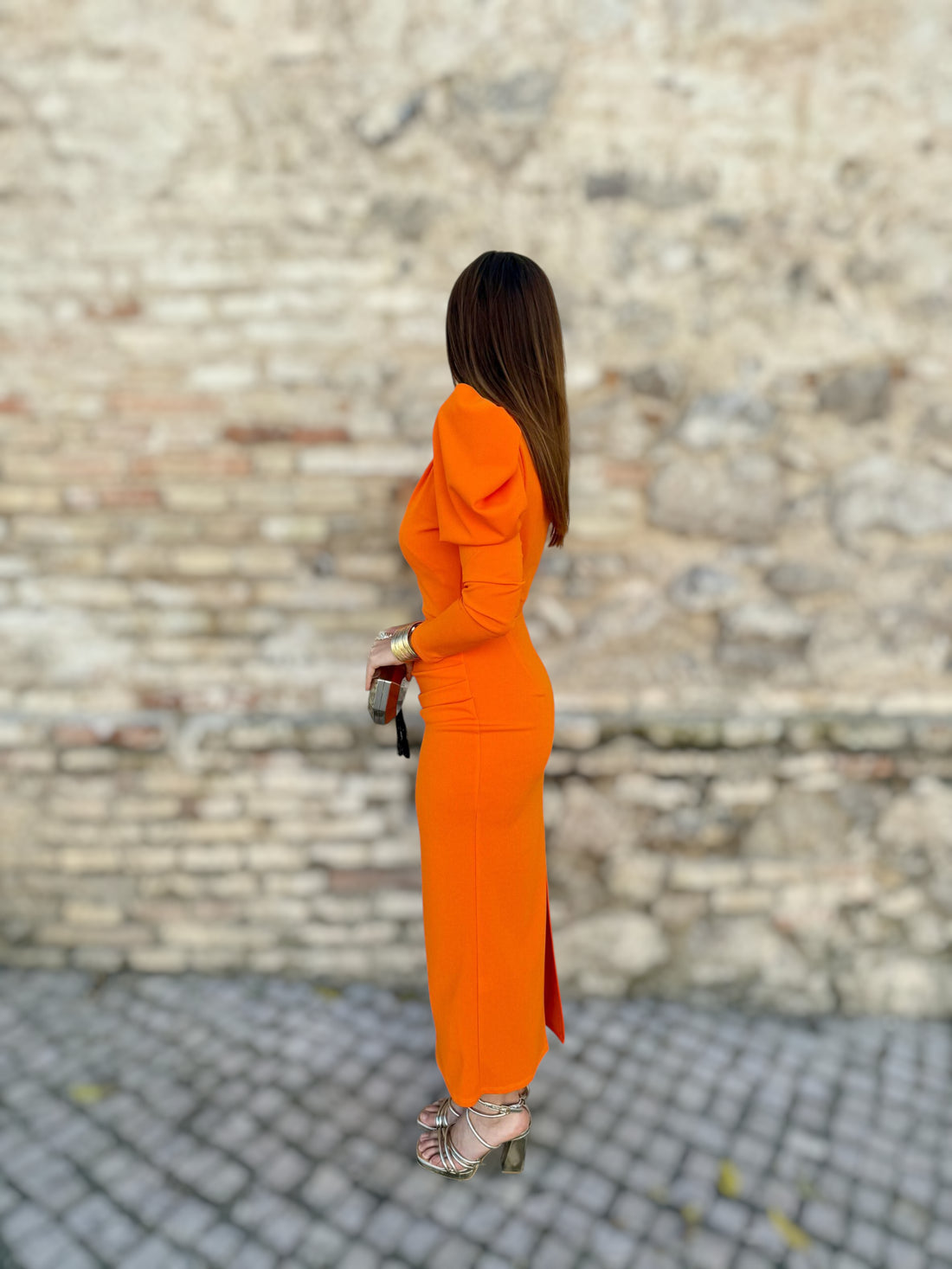 Vestido Rosario Naranja