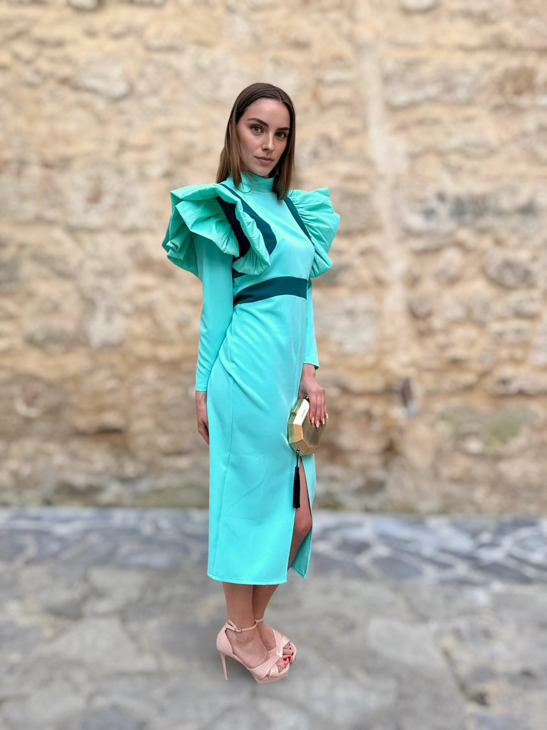 Vestido Amaia Agua Marina