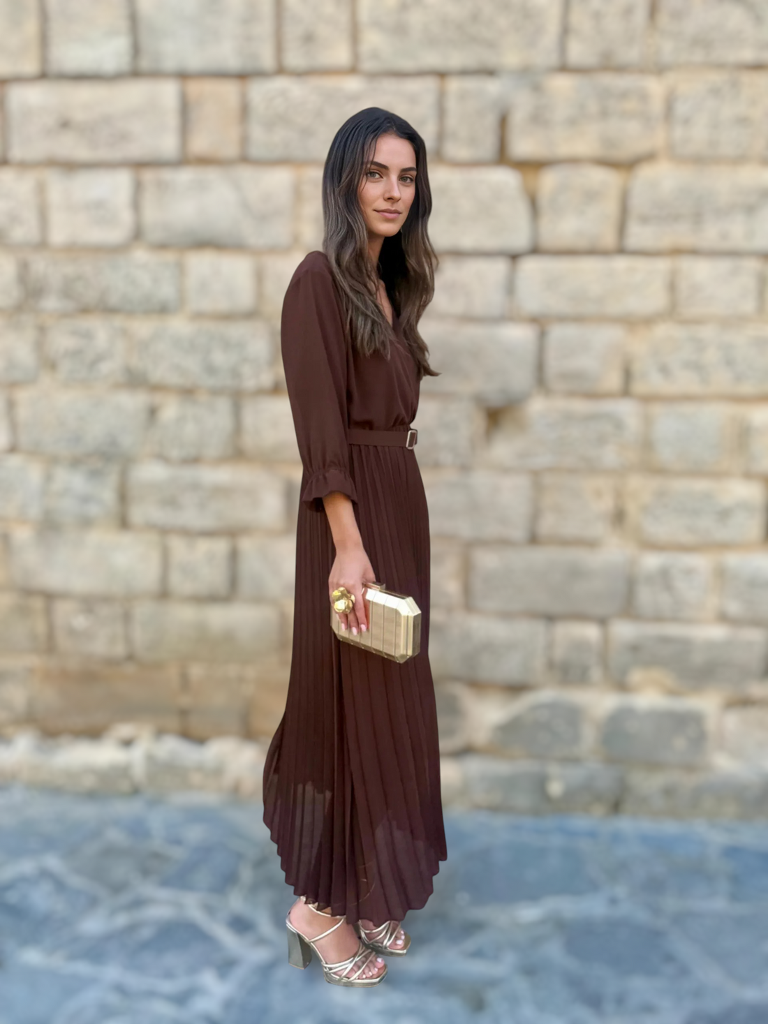 Vestido Mercedes Chocolate