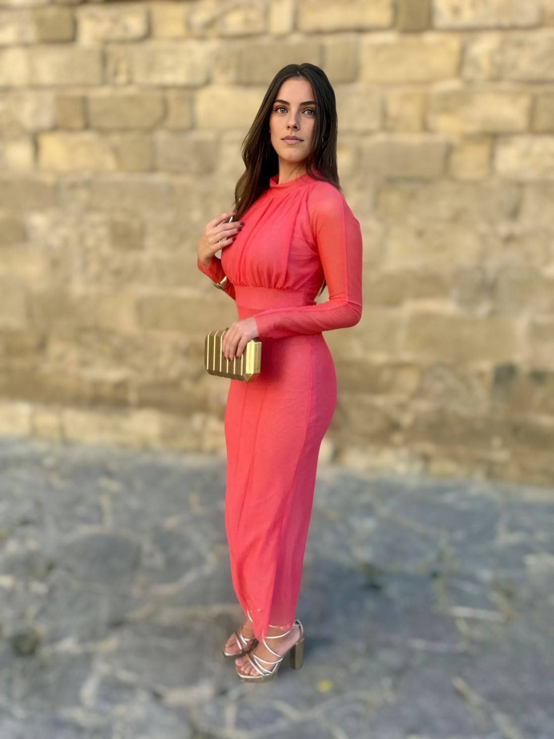 Vestido Carla Coral