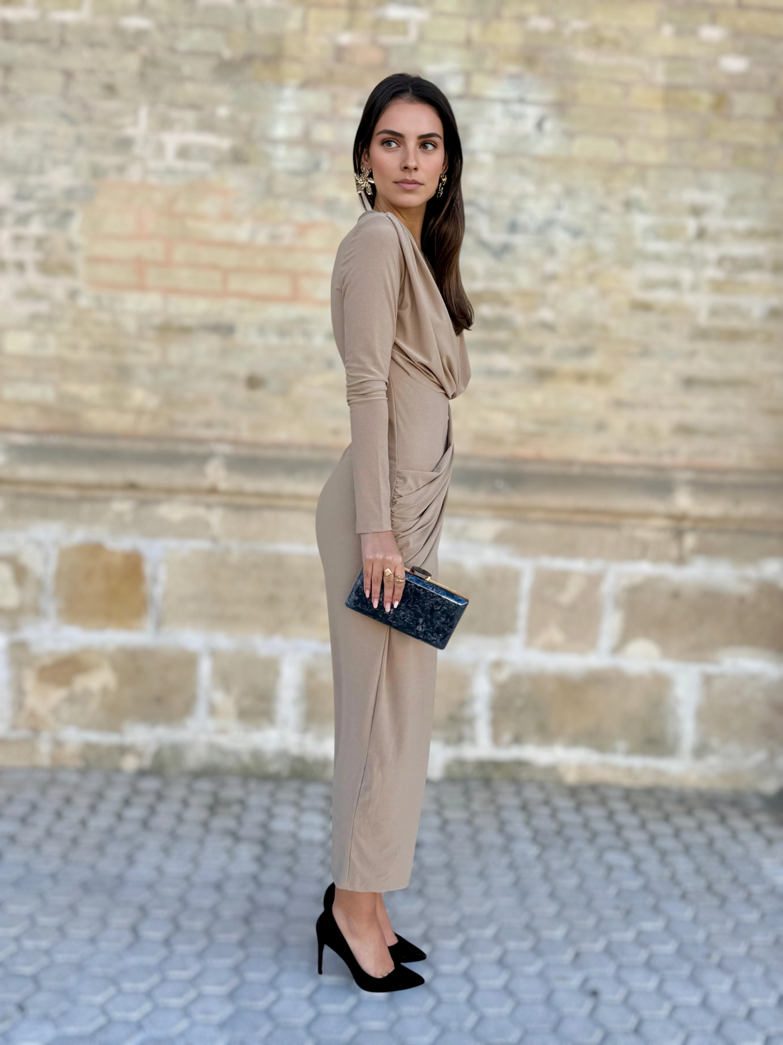 Vestido Chloe Taupe