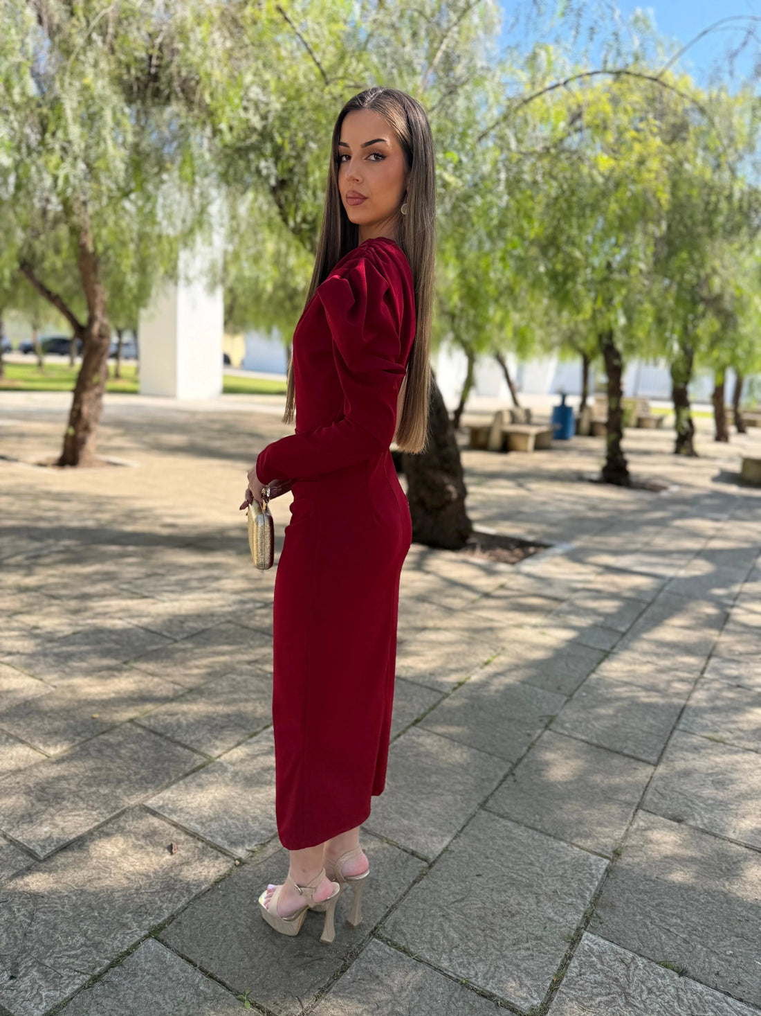 Vestido Rosario Vino