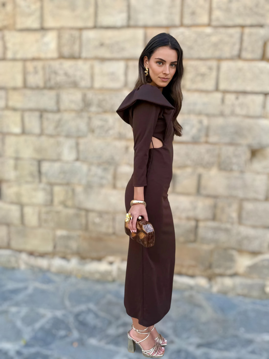 Vestido Cristina Chocolate