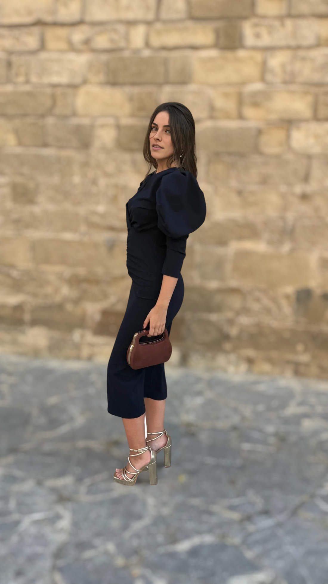 Vestido Dolores Azul Marino