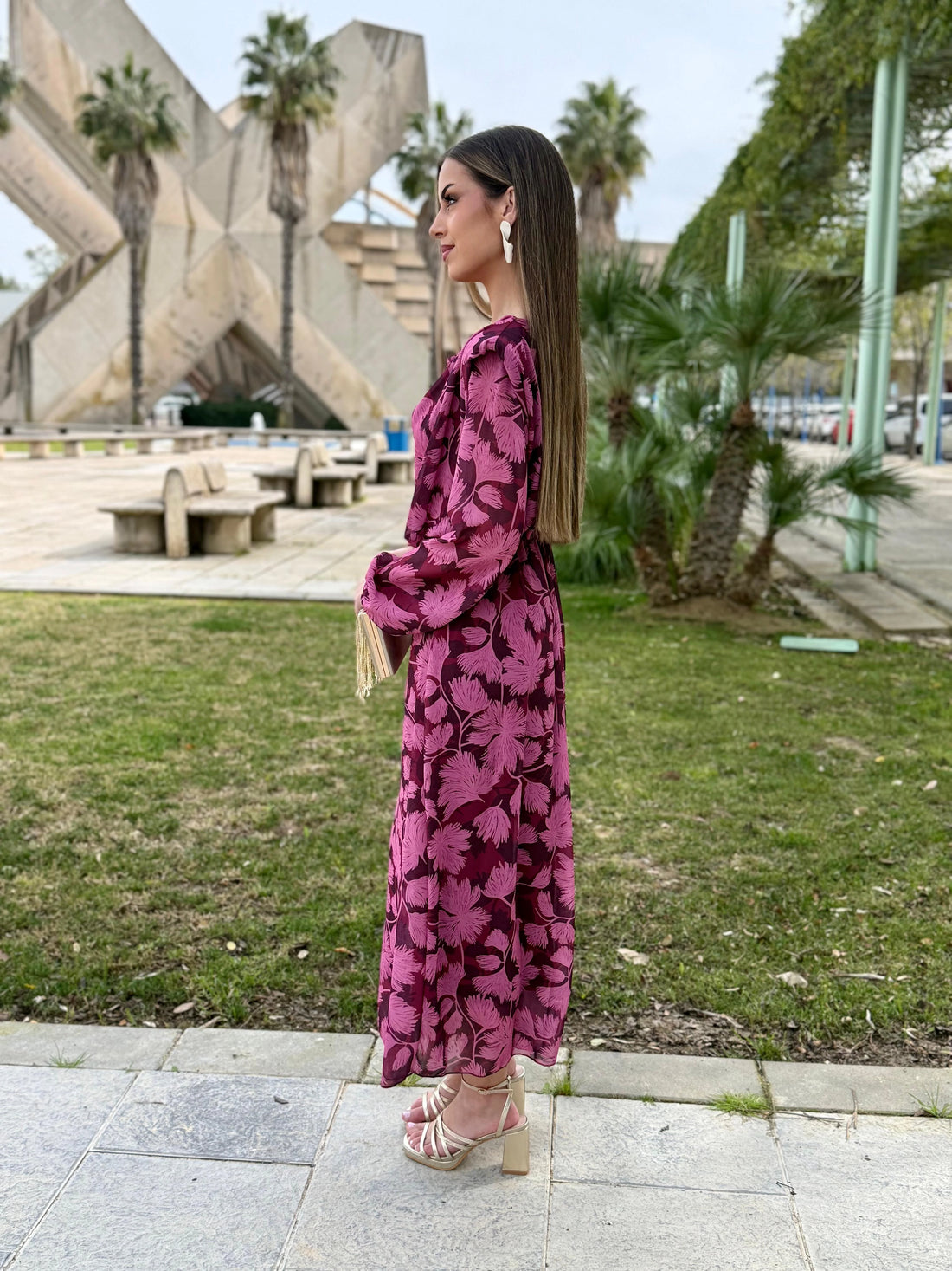 Vestido Ainhoa Rosa Fucsia