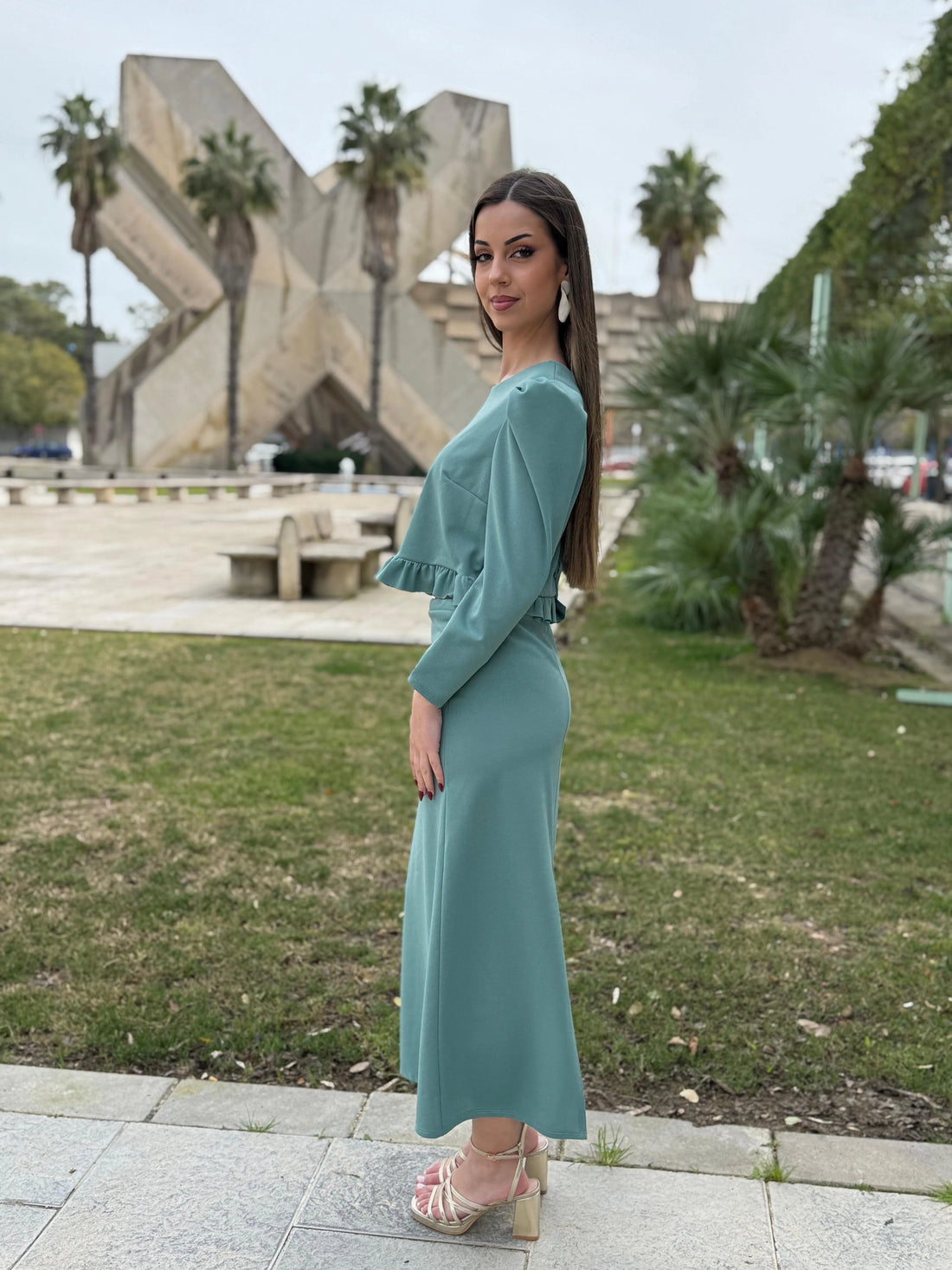 Conjunto Alana Verde Mar