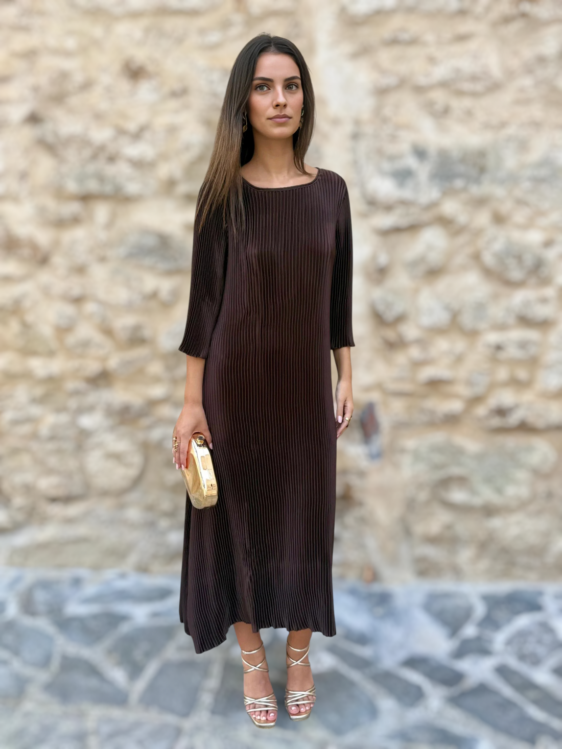 Vestido Pilar Chocolate