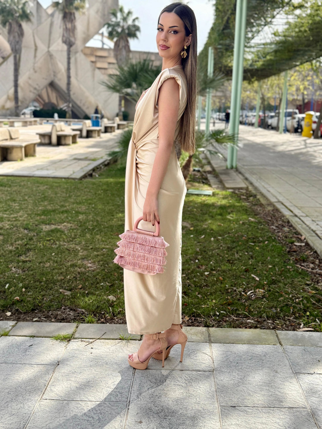 Vestido Elena Champagne