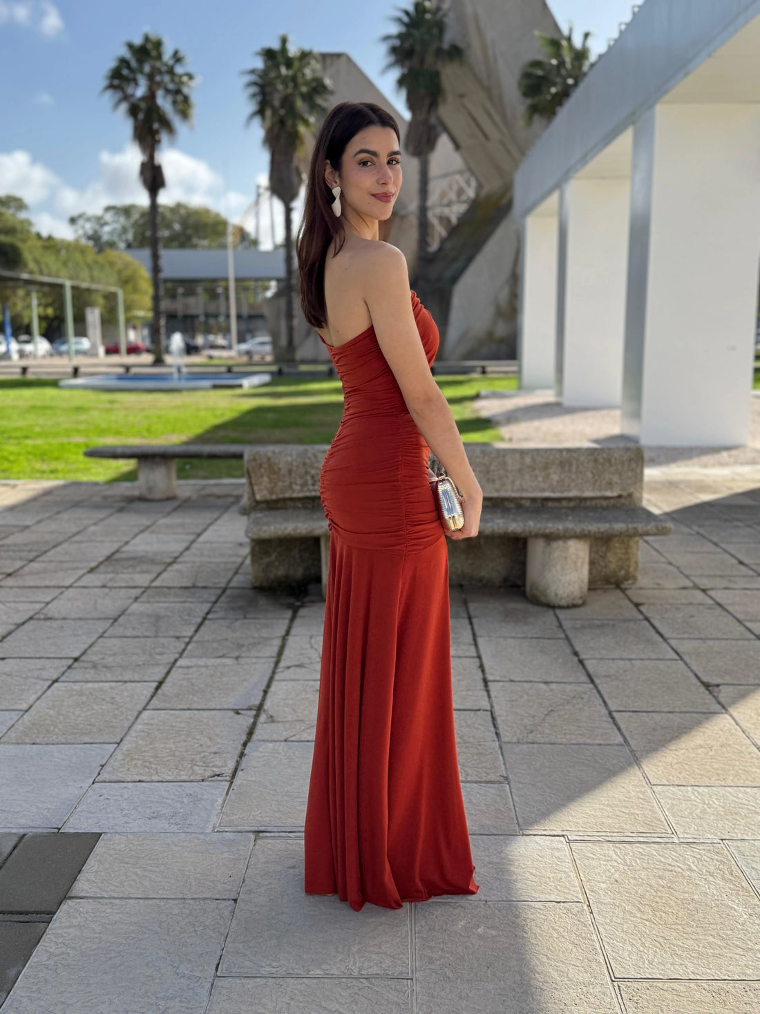 Vestido Carlota Teja