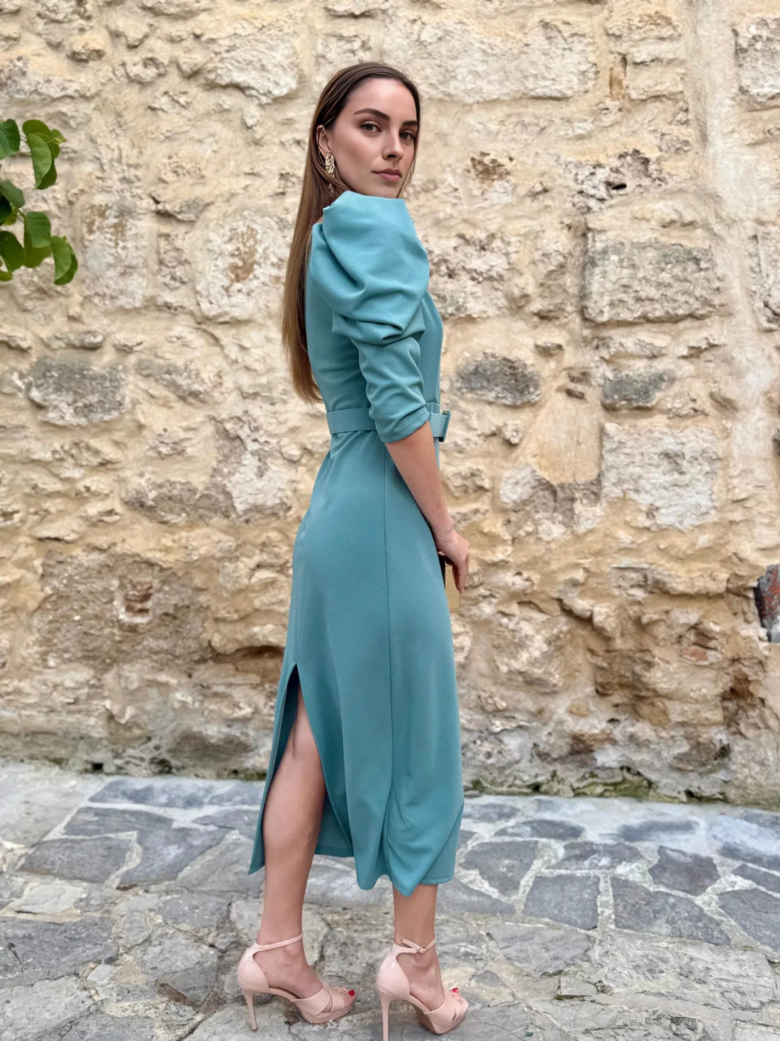 Vestido Olivia Verde Mar