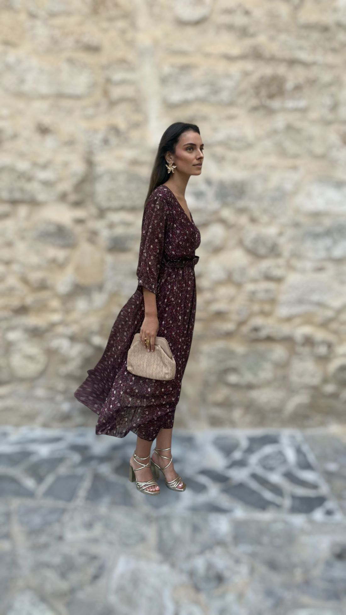 Vestido Paula Burdeos