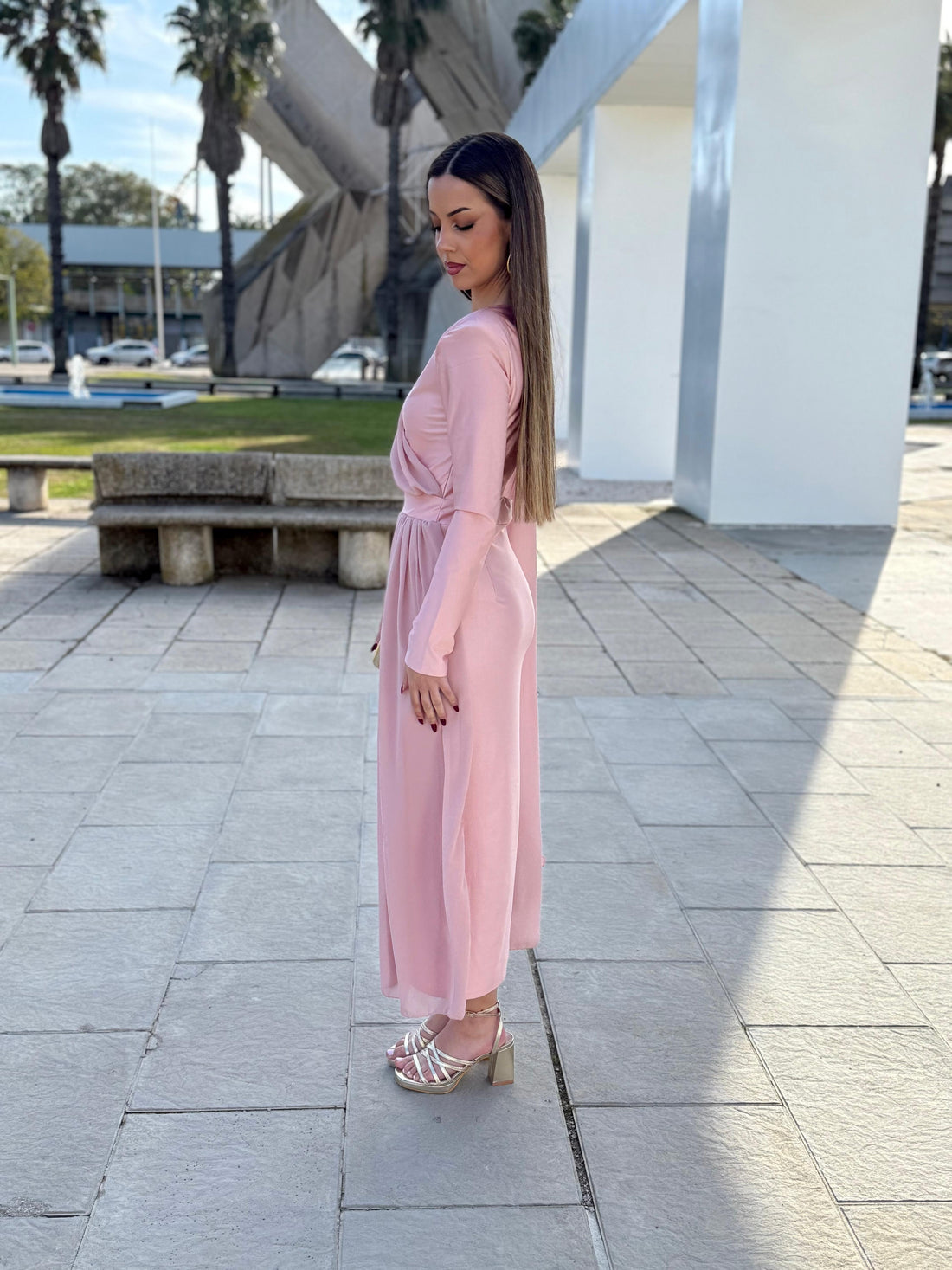 Vestido Nieves Rosa Nude